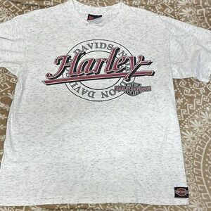 White Harley-Davidson Short Sleeve Tee